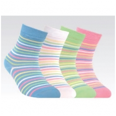 Conte Kids Tip-Top linksmos spalvingos kojinės vaikams Dryžiai