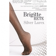 Gatta Brigitte Rete SIlver Lurex tinklinės žėrinčios pėdkelnės
